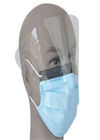 Anti nebbia maschera di protezione eliminabile di 3 pieghe con la cosa repellente di plastica trasparente del liquido della visiera