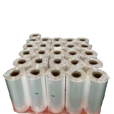 Pvc / petg trasparente collare reticolare bande colorate reticolare termico avvolgimento film di sigillo termico per bottiglia