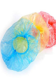 Cappucci di plastica eliminabili dei capelli di Polyethlene di multi dimensione con la striscia colorata dell'elastico