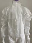 Bianco medico impermeabile del vestito di protezione di Microporuous della tuta dei tipi 5 &amp; 6 con il cappuccio