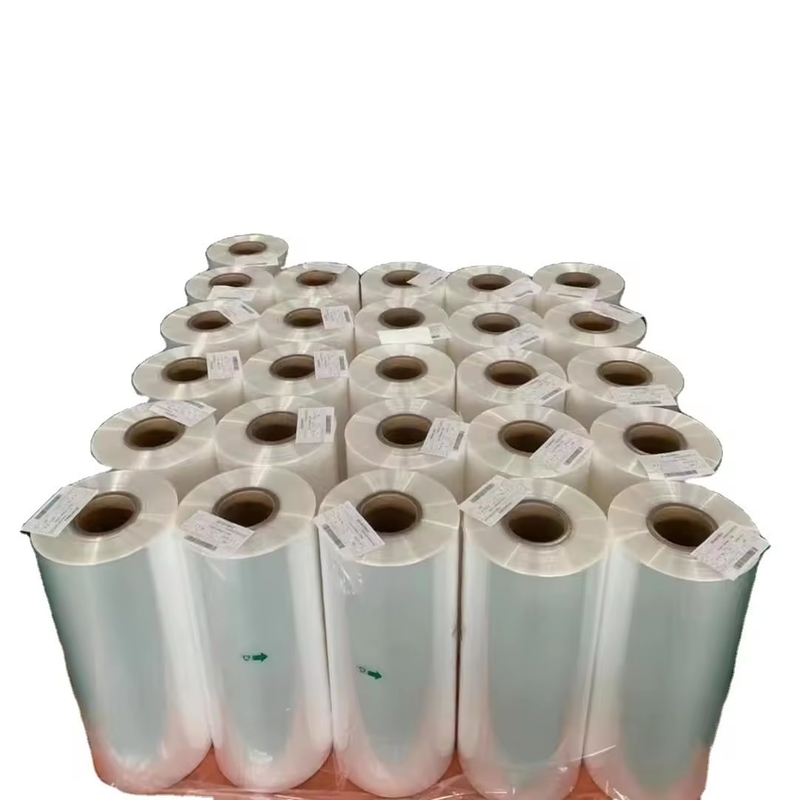 Pvc / petg trasparente collare reticolare bande colorate reticolare termico avvolgimento film di sigillo termico per bottiglia