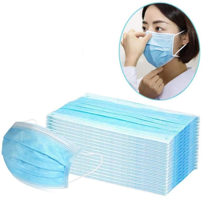 Polline/polvere eliminabili non tessuti del filtrante della maschera di protezione di 3 pieghe