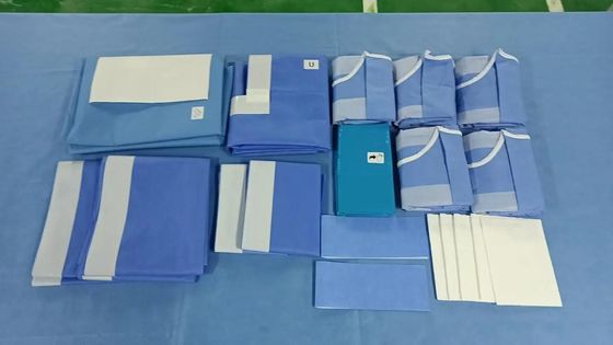Oem Odm Chirurgia Pack Blu Verde Bianco Strumenti medici chirurgici Set per ospedali e operatori sanitari