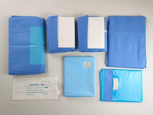 Classe II Confezione chirurgica usa e getta Sterile E O Set completo di strumenti chirurgici Ideale per ospedali e strutture mediche